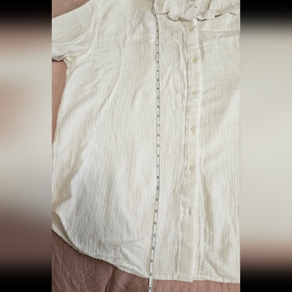 Aritzia Wilfred Free Cotton Shirt White Sz XL - Picture 4 of 8